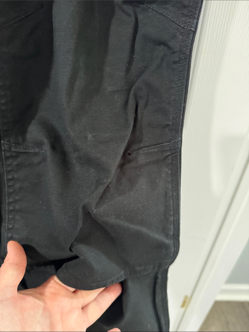 Duluth Trading Co Firehose Black Women's Boot Cut Work Pants - Picture 2 of 8